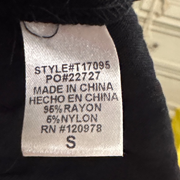 Entro Embroidered Black Women's Top yellow gold cream ivory design shirt Small - Picture 10 of 11